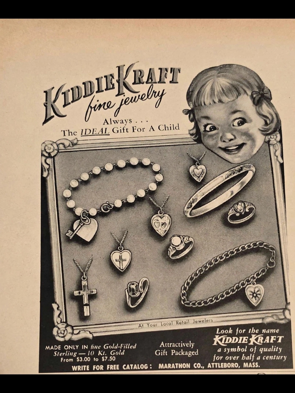 Fine Jewelry Wall Art Poster - Vintage Black & White